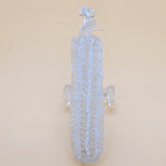 Hand Blown Spun Glass Golf Club Set and Bag Cart Figurine - Picture 2 of 8